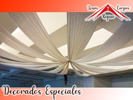 carpa decorada con cielo elegante